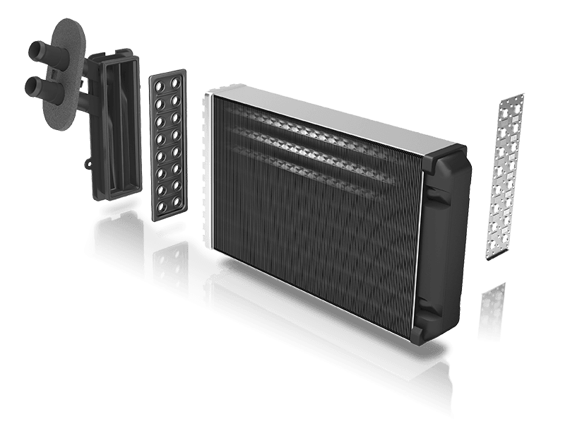 Radiateur De Chauffage Nissens 73252 - Pour Renault Clio I, Megane I (1.2, 1.4, 1.6, 1.9 D) - Dimensions 234x158x49 Mm - 4